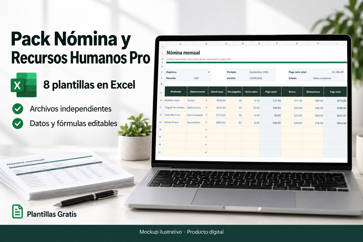 Pack Nómina y Recursos Humanos Pro